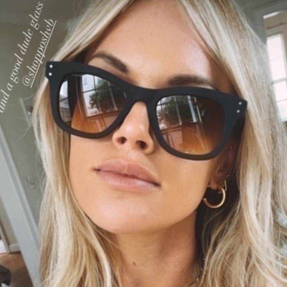 KOMONO Black Sunglasses NEW The Allen Rubber Matte square